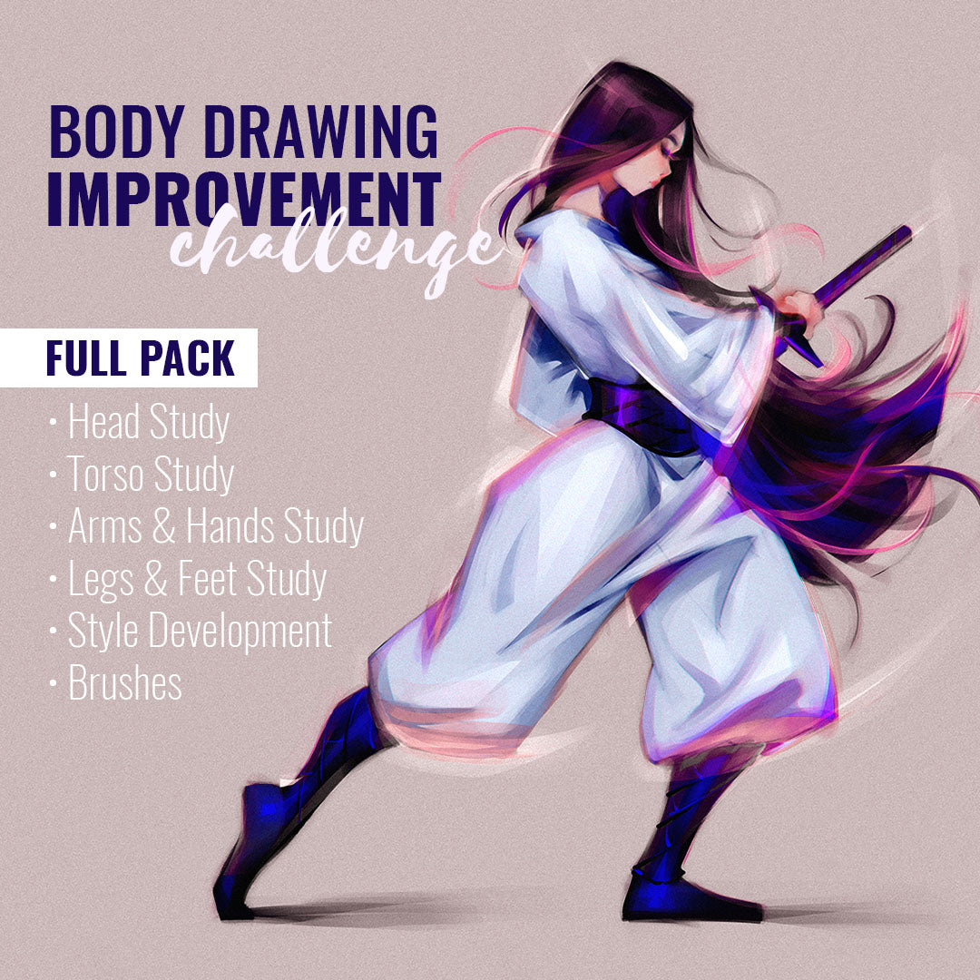 [FULL PACK] Body Drawing Improvement Challenge