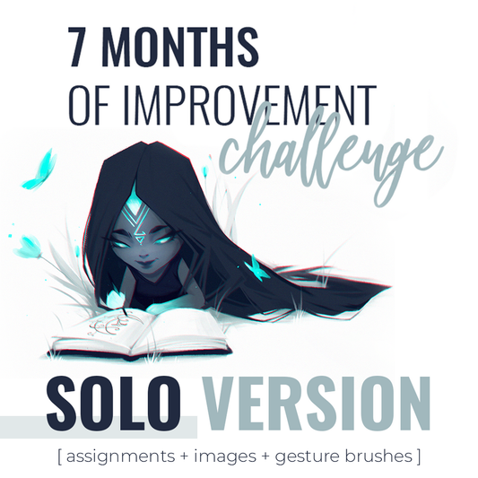 [ SOLO PACK ] 7 Months of Art Improvement Challenge