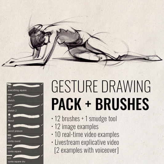 Gesture Drawing Pack + Brushes