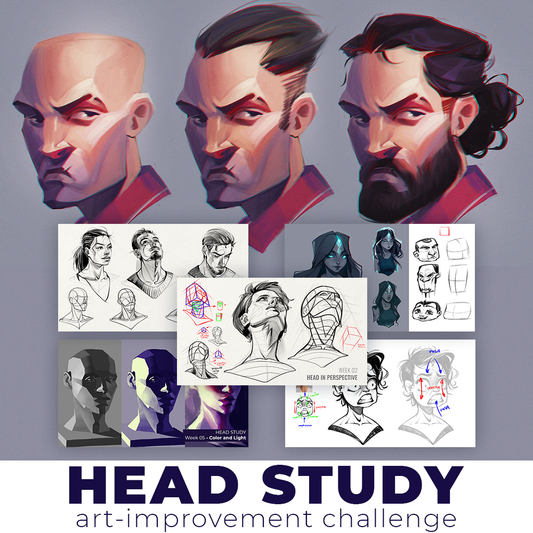 HEAD STUDY - art Improvement Challenge