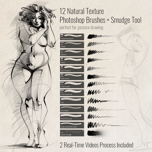 Gesture Drawing Brushes [Photoshop]
