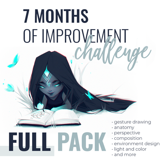 [FULL PACK] 7 Months of art Improvement Challenge